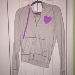 Pink Zip up sweatshirt